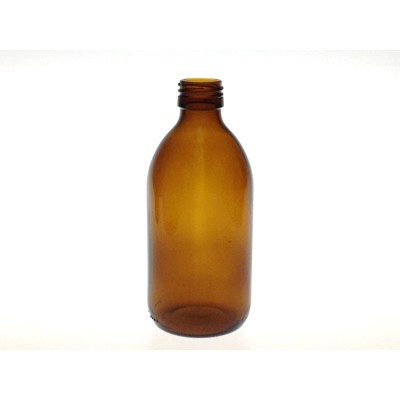 FLACON SIROP 300 ML VERRE BRUN PP28