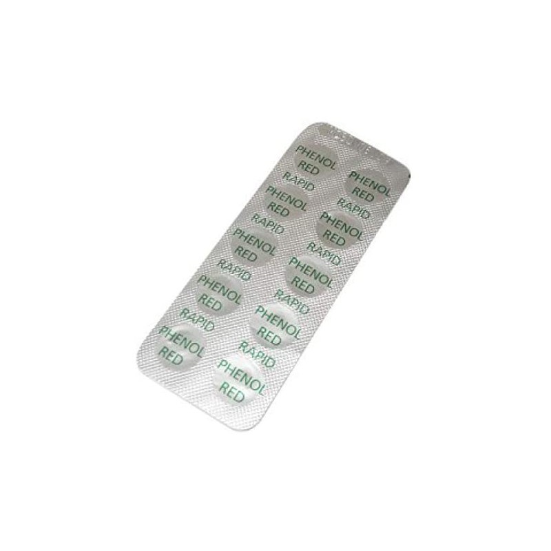 PHENOL RED CACHET LA PLAQUETTE PALINTEST (25) - RAPIDE VERT AT130 PHENOL RED CACHET LA PLAQUETTE PALINTEST (25) - RAPIDE VERT AT130