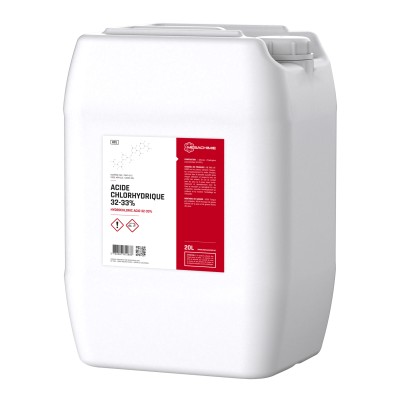 ACIDE CHLORHYDRIQUE 32/33% TECHNIQUE BIDON 20L