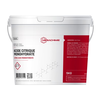 ACIDE CITRIQUE MONOHYDRATE TECHNIQUE POT 5KG
