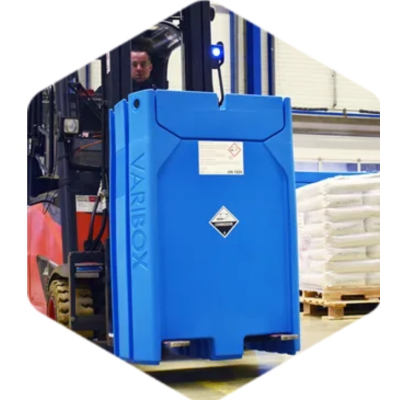 VARIBOX CC IBC 250L DOUBLE PAROI avec retention intégré 
