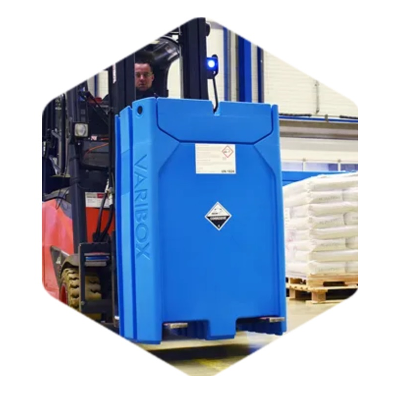 VARIBOX CC IBC 250L DOUBLE PAROI avec retention intégré VARIBOX CC IBC 250L DOUBLE PAROI avec retention intégré