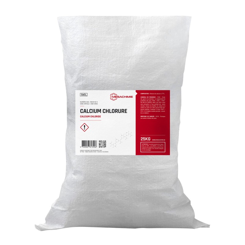 CALCIUM CHLORURE TECHNIQUE SAC 25 KG CALCIUM CHLORURE TECHNIQUE SAC 25 KG