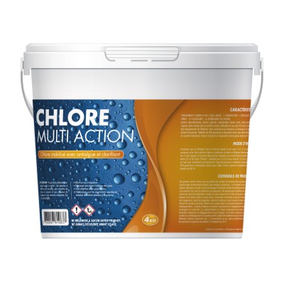 CHLORE MULTIACTIONS LENT 4KG EN GALET