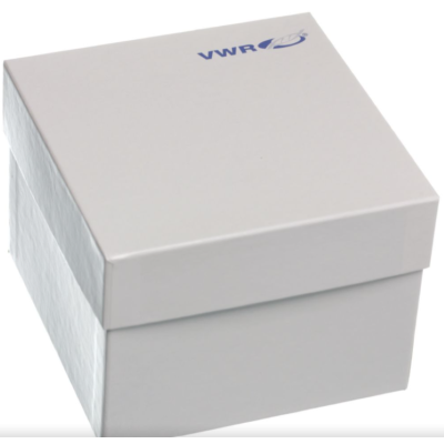 CRYOBOITE EN CARTON AVEC SEPARATEUR 9X9 UNITE POUR CRYOTUBE 1-2ML