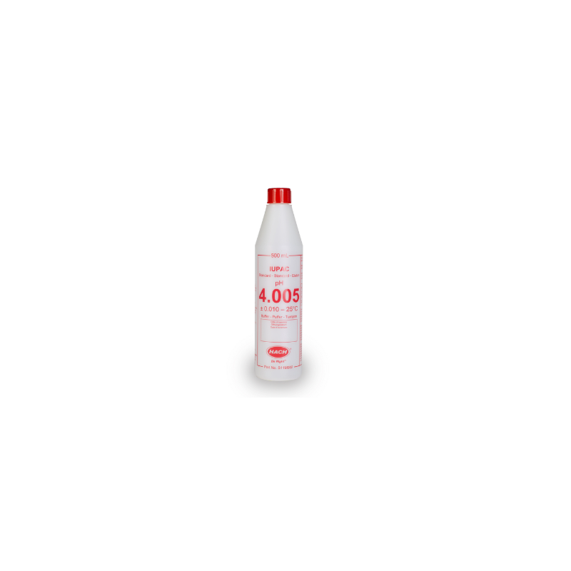 SOLUTION TAMPON PH 4.005 500ML IUPAC RADIOMETER HACH SOLUTION TAMPON PH 4.005 500ML IUPAC RADIOMETER HACH