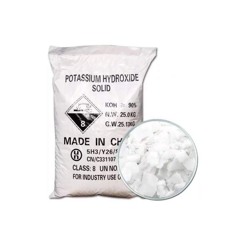 POTASSIUM HYDROXIDE TECHNIQUE SAC DE 25KG POTASSIUM HYDROXIDE TECHNIQUE SAC DE 25KG
