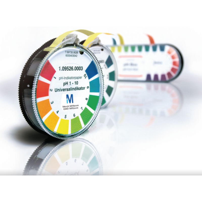 BANDELETTES PH 0.5-5 DE 0.5 EN 0.5 ROULEAU 4.8M MERCK BANDELETTES PH 0.5-5 DE 0.5 EN 0.5 ROULEAU 4.8M MERCK
