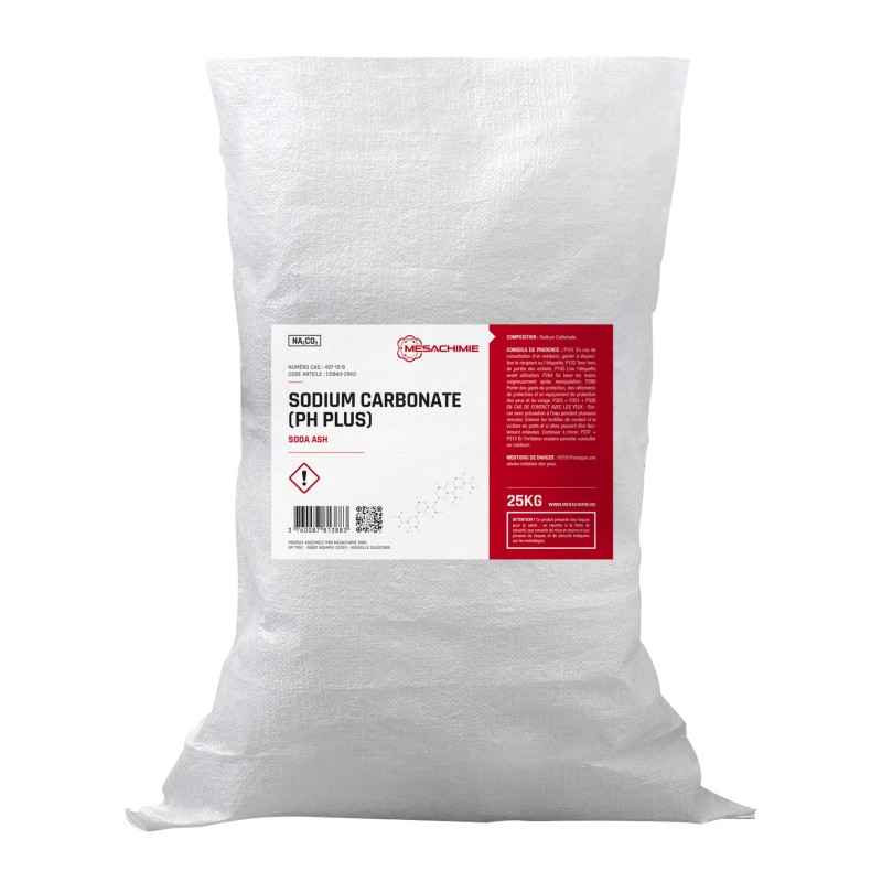SODIUM CARBONATE (CRISTAUX DE SOUDE) (PH PLUS) SAC 25KG  SODIUM CARBONATE (CRISTAUX DE SOUDE) (PH PLUS) SAC 25KG