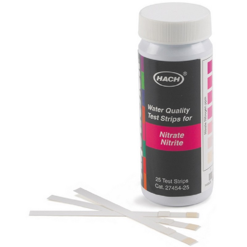 BANDELETTES NITRATE 0-50MG/L-NITRITE 0-3MG/L PK25 REACTIF HACH BANDELETTES NITRATE 0-50MG/L-NITRITE 0-3MG/L PK25 REACTIF HACH