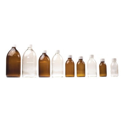 FLACON SIROP 1000ML VERRE BLANC PP28