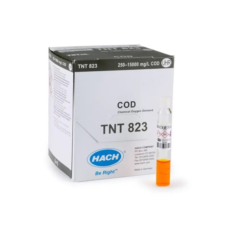 TNT823 DCO HR+ 250-15000 MG/L PK25 REACTIF HACH TNT823 DCO HR+ 250-15000 MG/L PK25 REACTIF HACH