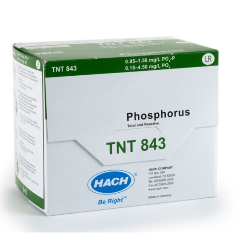 TNT843 PHOSPHORUS LR 0.05-1.5MG/L PK25 REACTIF HACH TNT843 PHOSPHORUS LR 0.05-1.5MG/L PK25 REACTIF HACH