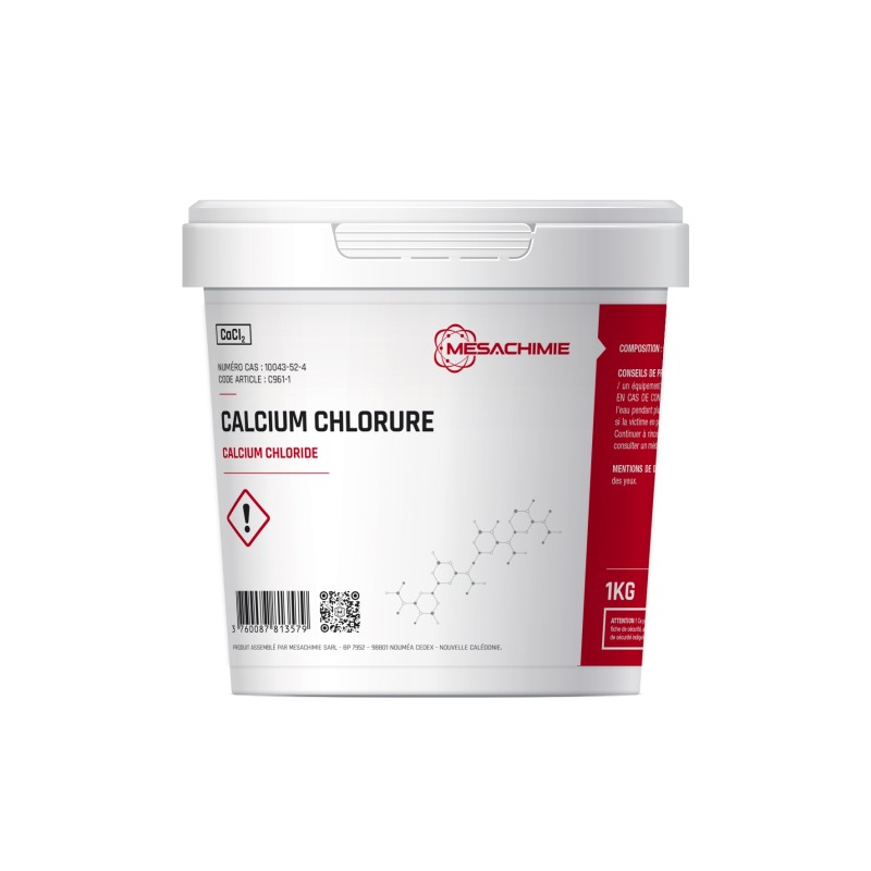 CALCIUM CHLORURE TECHNIQUE POT 1KG CALCIUM CHLORURE TECHNIQUE POT 1KG
