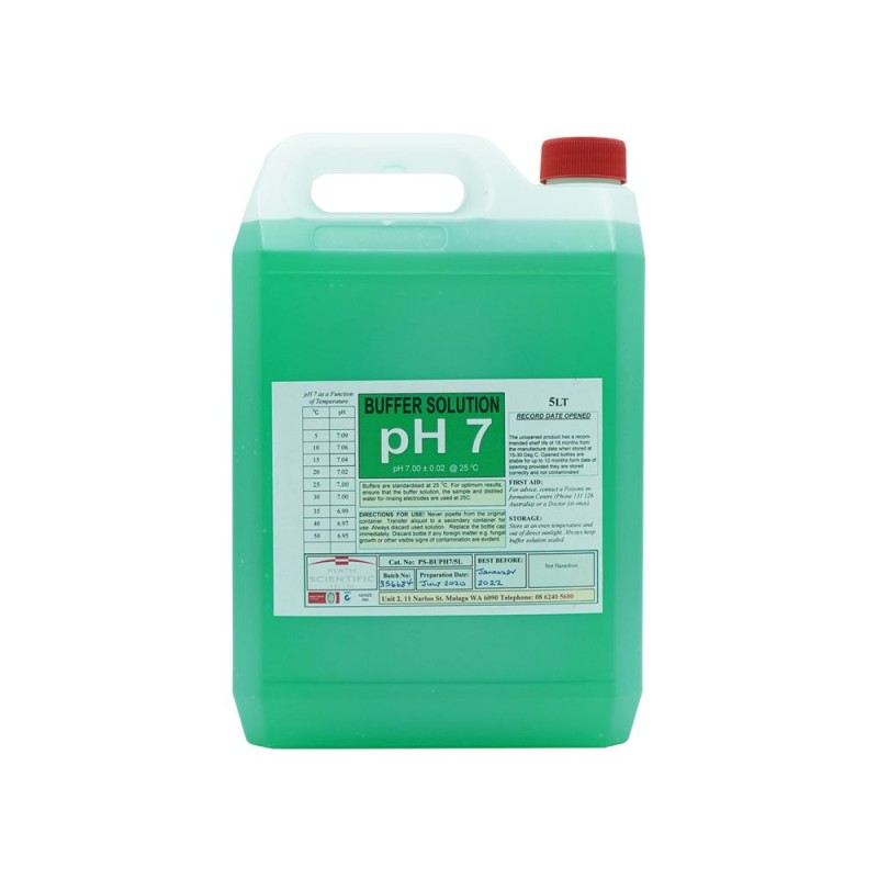 SOLUTION TAMPON PH 7 GREEN 5L NIST ACR