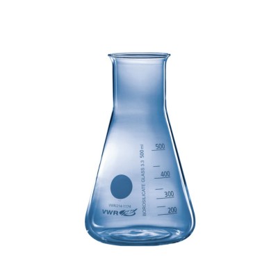 ERLENMEYER 500ML VERRE COL LARGE