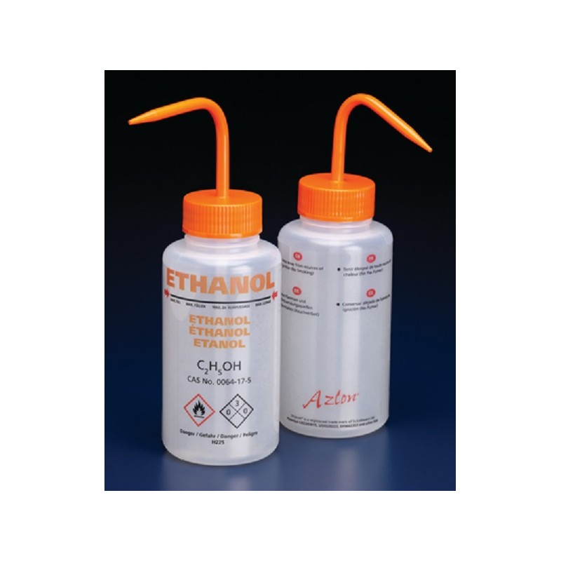 PISSETTE 500ML PE SERIGRAPHIE ETHANOL COL LARGE