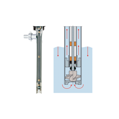TUBE PLONGEUR F430 PP 40/33 LONG 1200MM - HCL