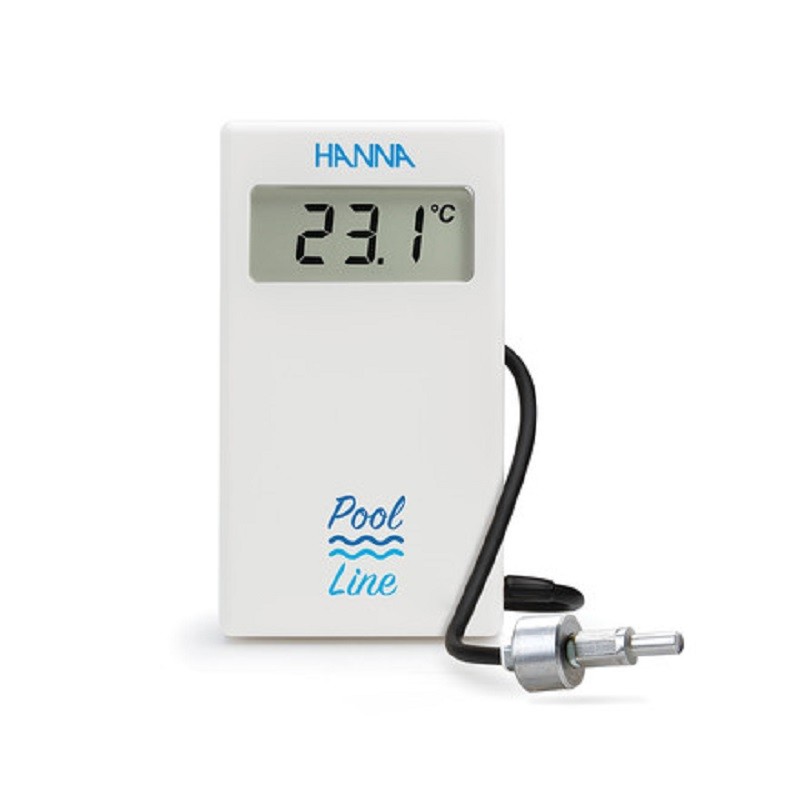 THERMOMETRE COMPACT + SONDE LESTEE câble 3m POOL LINE HANNA