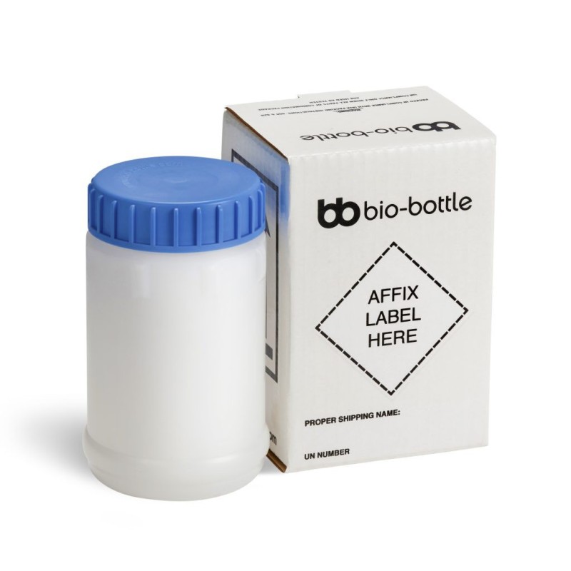 BIO BOTTLE WHITE TOP COMPLETE 0.85L