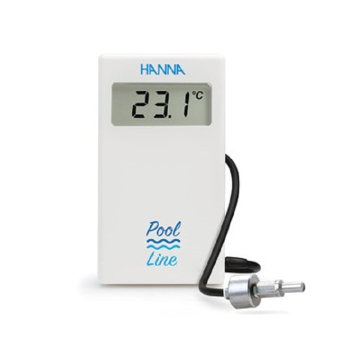 THERMOMETRE COMPACT + SONDE LESTEE câble 3m POOL LINE HANNA