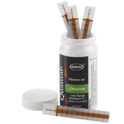BANDELETTES CHLORURE 30-600MG/L PK40 REACTIF HACH