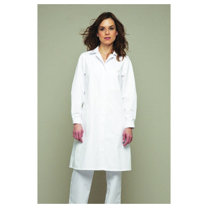 BLOUSE LABORATOIRE COL TAILLEUR COTON FEMME ML T.44 VWR