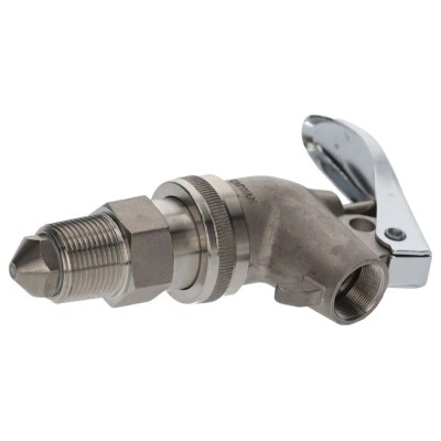 ROBINET DE SOUTIRAGE INOX/PTFE 3/4" AUTO FERMANT