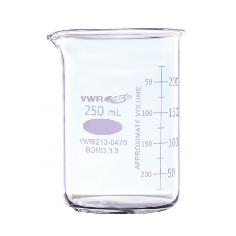 BECHER 50ML VERRE BORO AVEC BEC VERSEUR F BASSE USAGE INTENSIF PK10