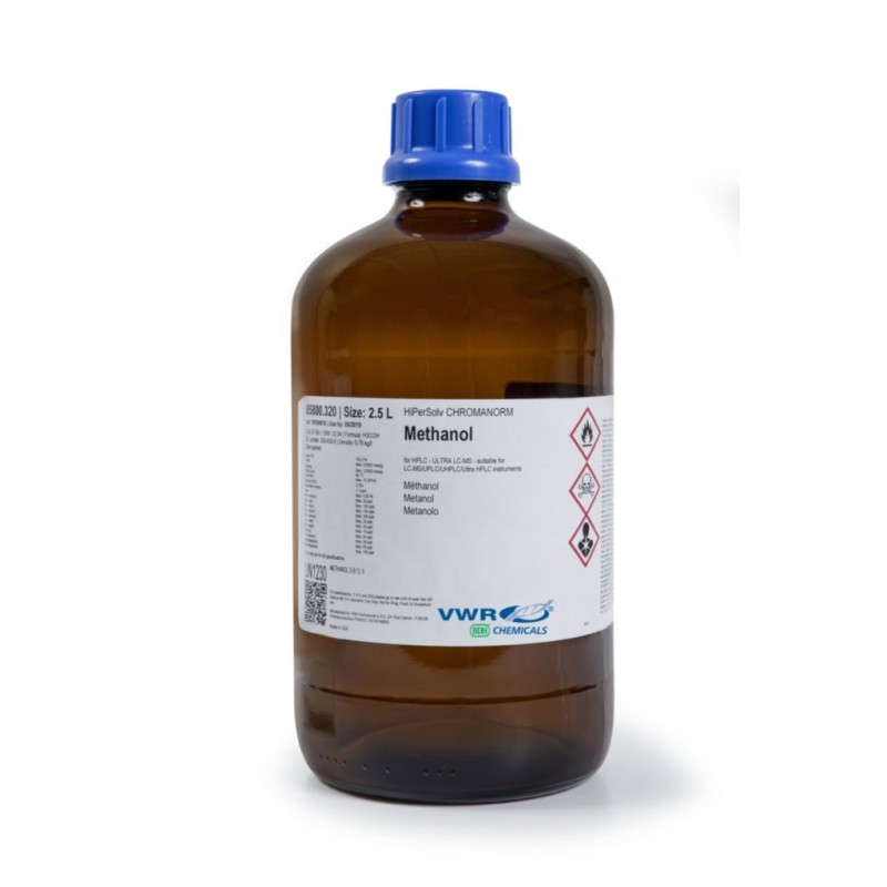METHANOL +99.9% 2.5L UHPLC-MS HIPERSOLV CHROMANORM 
