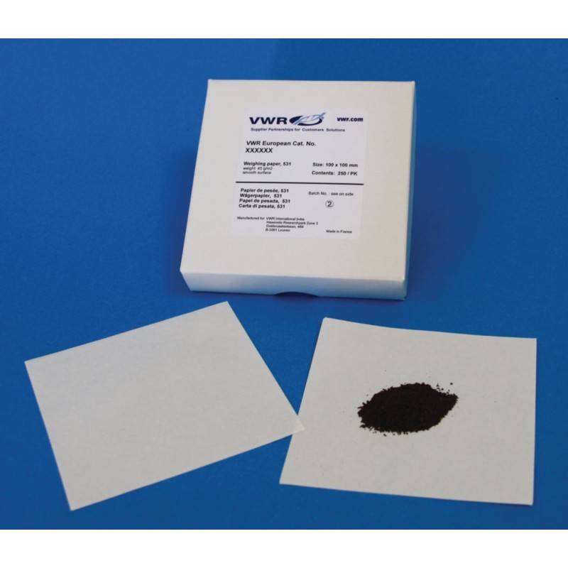 PAPIER DE PESEE 531 PK250 VWR PART OF ADVANTOR