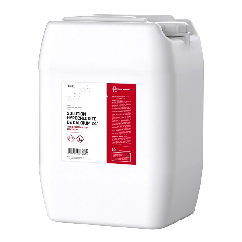 SOLUTION HYPOCHLORITE DE CALCIUM 24° BIDON 20L