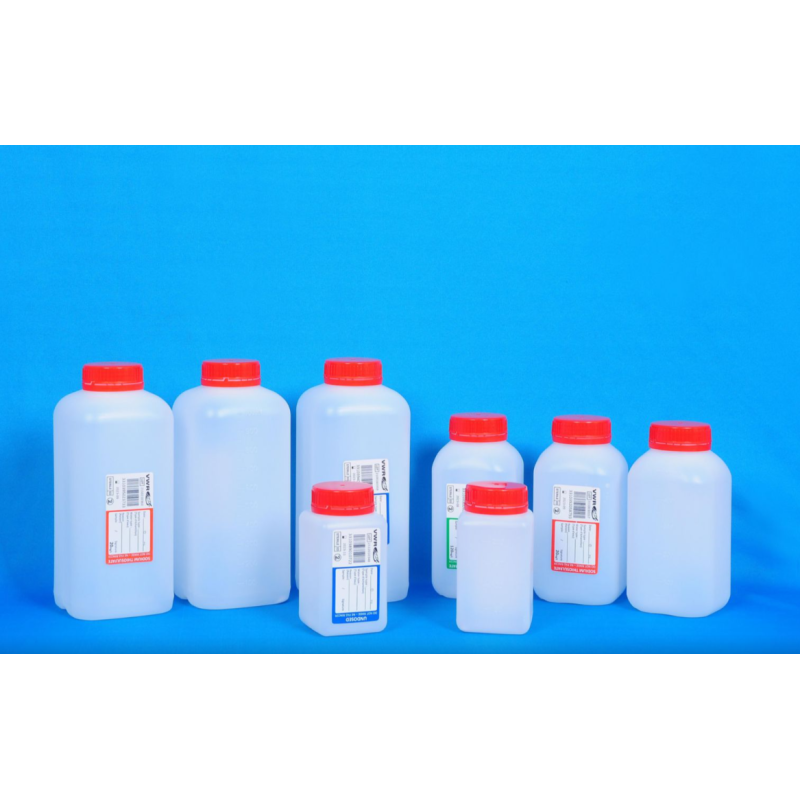 FLACON 500ML PEHD AVEC SODIUM THIOSULFATE 120MG/L PK100 VWR PART OF A