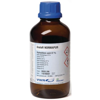 ACIDE CHLORHYDRIQUE 37% 2.5L NORMAPUR VWR