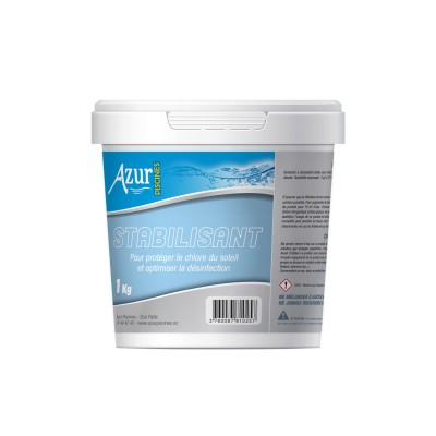 AZUR PISCINE STABILISATEUR DE CHLORE 1KG