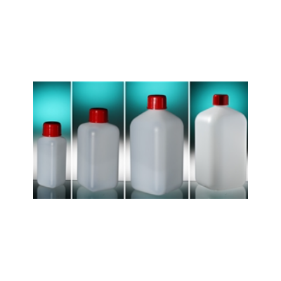 FLACON CARRE 500ML PE COL ETROIT PK100 GOSSELIN