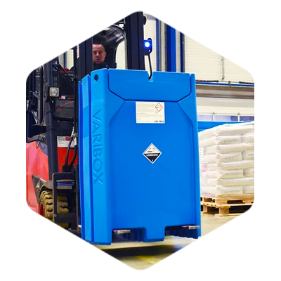 VARIBOX Compact Containment 250 L – IBC double paroi avec retention