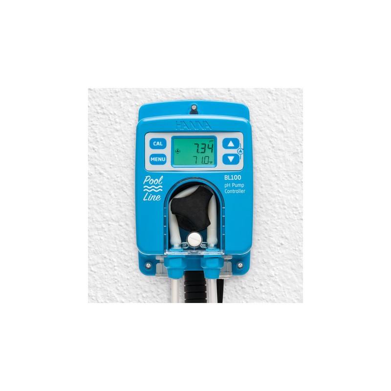 Contrôleur pH pour piscines et spas avec kit d'installation