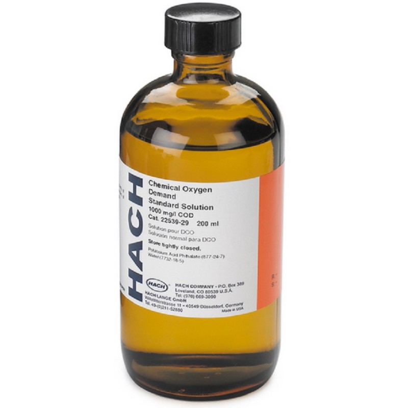 ETALON HACH : DCO SOLUTION 1000MG/L 200ML NIST