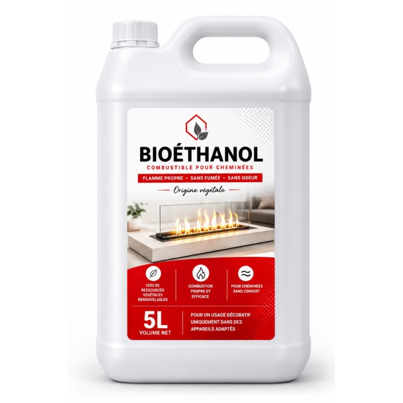 BIOÉTHANOL  CHEMINÉE 5L