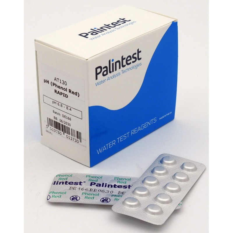 PHENOL RED CACHET LA PLAQUETTE PALINTEST (25) - RAPIDE VERT AT130