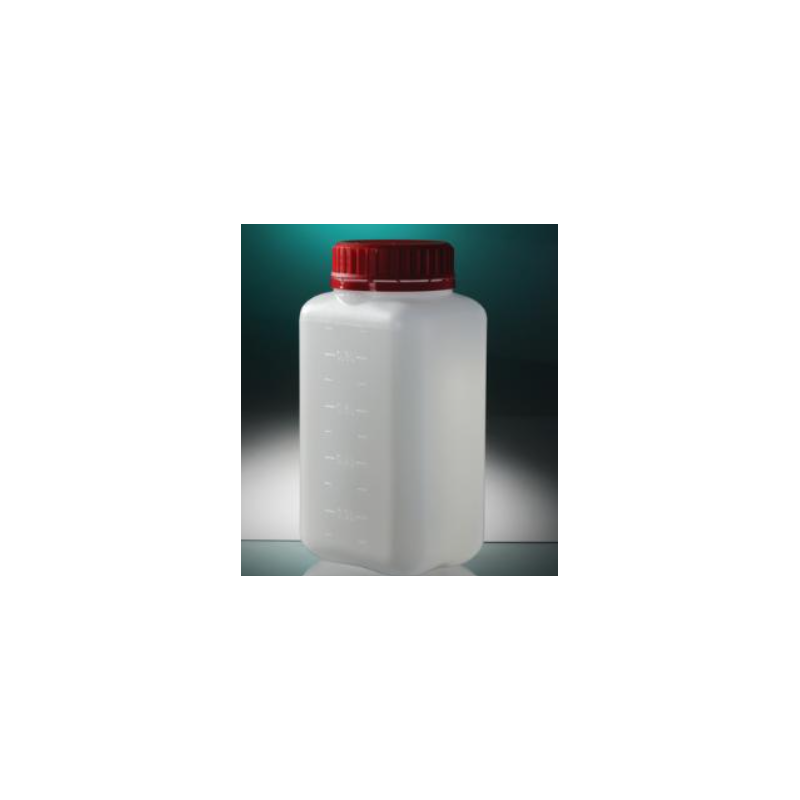 FLACCON CARRE 500ML HDPE A COL LARGE ASEPTIQUE PK140 GOSSELIN