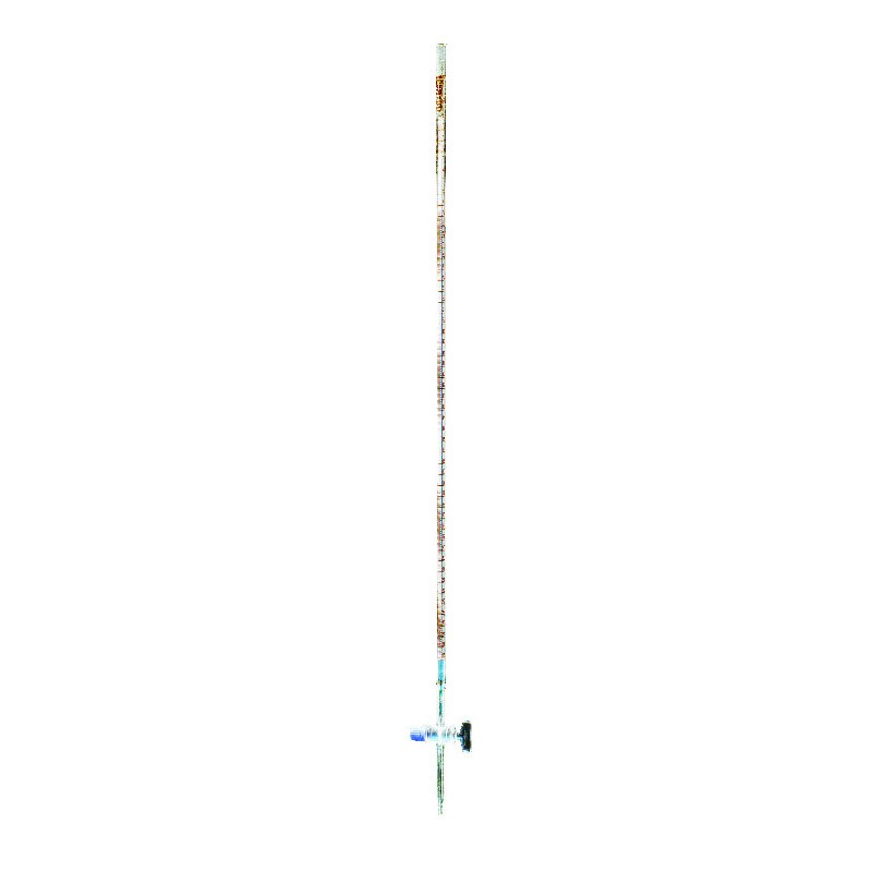 BURETTE GRADUEE 50ML ROBINET DROIT EN VERRE