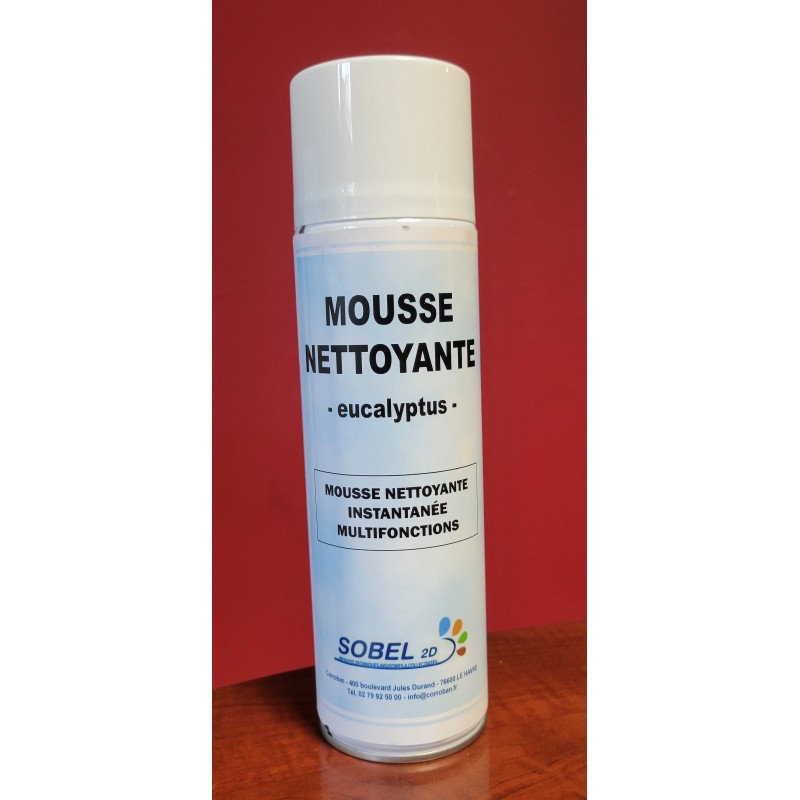 MOUSSE NETTOYANTE AEROSOL 500ML CORROBAN EUCALYPTUS