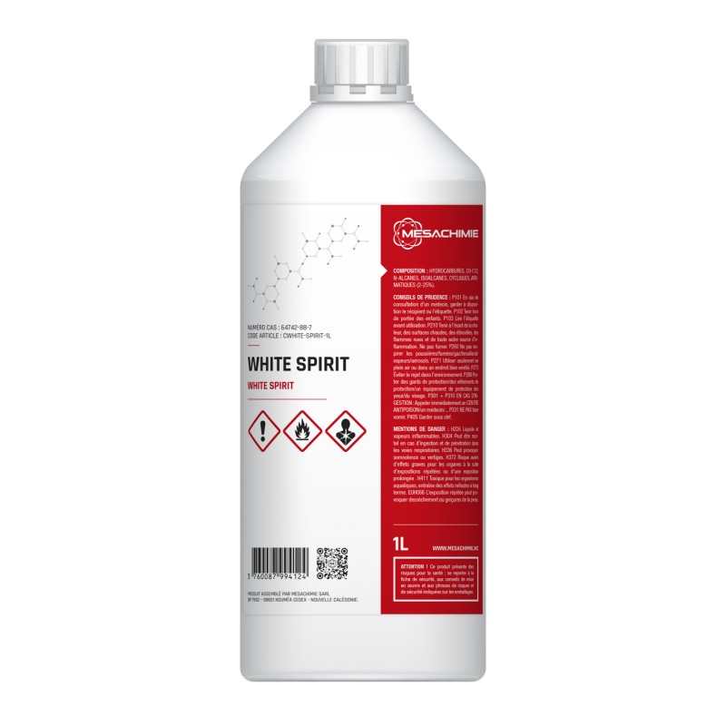 WHITE SPIRIT 1L "FAIBLE ODEUR"