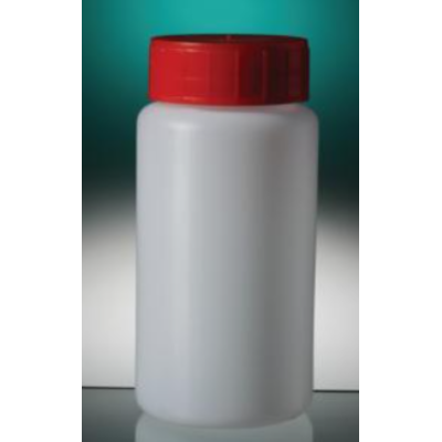 FLACON ROND 100ML PE BOUCHON ROUGE CAPE JOINTEE PK335 GOSSELIN