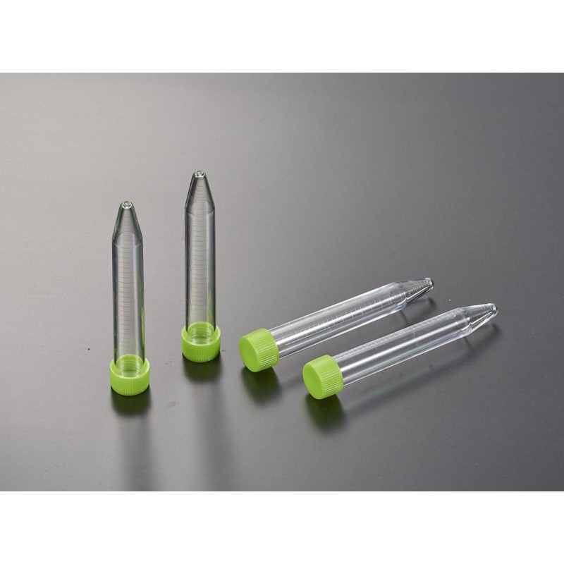 TUBE A CENTRIFUGER 15ML BOUCHON A VIS PLAT NON STERILE PK500