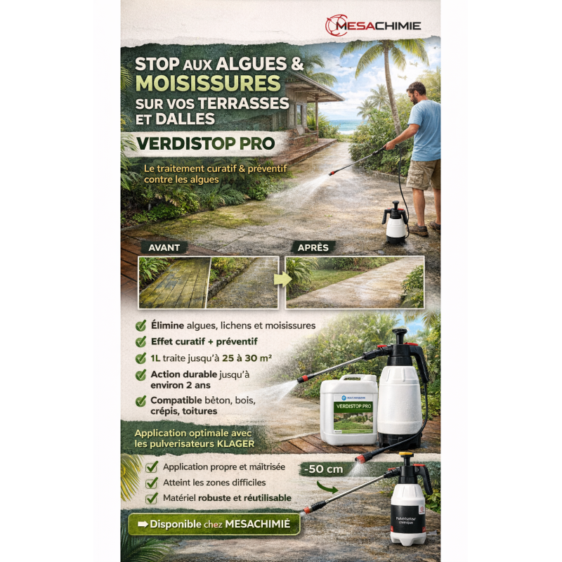 PACK VERDISTOP 5L AVEC PULVERISATEUR 1.8L 