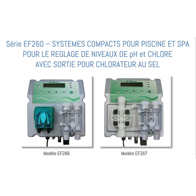 UNITE COMPACTE pH/RX avec commande pour doseur de chlore