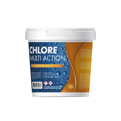 CHLORE MULTIACTIONS LENT 1KG  EN GALET